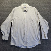 Chaps Men&#39;s Button-Down Twill Shirt Sz L 16.5 32/33 - £9.86 GBP