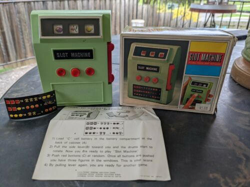 Primary image for  VINTAGE 1972 WACO JAPAN BATTERY OPERATED SLOT MACHINE Unused WITH BOX