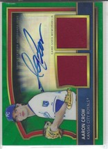Aaron Crow Auto - Signed 2011 Topp&#39;s Finest Dual Relic Green Refractor #96 /149 - £7.03 GBP