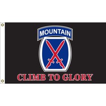 U.S. Army 10th Mountain Division Climb To Glory Flag 3&#39;x5&#39; - £11.83 GBP