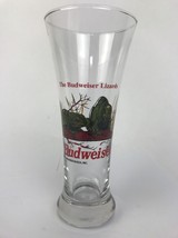 BUDWEISER Lizards Tall Pilsner Beer Glass 1998 - Classic Budweiser Rare Item - £8.78 GBP