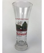 BUDWEISER Lizards Tall Pilsner Beer Glass 1998 - Classic Budweiser Rare ... - $209.24 MXN