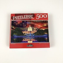 Puzzlebug Jigsaw Puzzle 500 PC Land of the Free Capitol Hill USA Flag 18... - $10.18