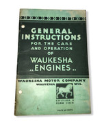 Vintage 1940’s General Instructions for the Operation &amp; Care of WAUKESHA... - £12.42 GBP