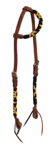 Horse Show Bridle Western Leather Beaded Sunflower One Ear 79AD01 - $49.49+