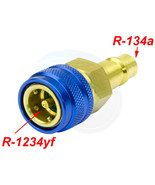 R1234yf to R1 34a Low Pressure Quick Connect Coupler Hose Adapter Valve - £13.30 GBP