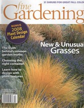 Tauntons Fine Gardening December 2007 Issue 118 - New and Unusual Grasses - £3.29 GBP
