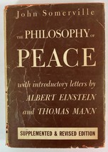 The Philosophy of Peace by John Somerville, 1954, Hardcover w/ Dust Jacket - £23.55 GBP