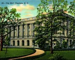 City Hall Building Charlotte North Carolina NC Linen Postcard UNP - $3.91