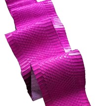 Patent Neon Snake Skin Snakeskin Leather Elaphe Hide - $20.86+