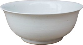 Bowl BUSAN White Colors May Vary Variable Ceramic Handmade Hand-Cra - £407.18 GBP