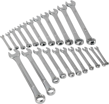 22Pc Combination Wrenches Set (Metric and Standard Sizes) with Organizer... - $551.93 MXN