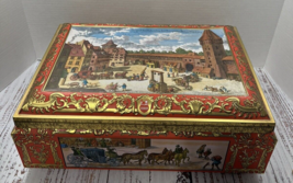 1986 E. Otto Schmidt W. Germany Legbkuchen Numberg Metal Cookie Biscuit Tin Box - £38.35 GBP
