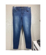 1822 Denim Jeans Womens Blue Adrianna Jeans Skinny Ankle Mid Rise Stretc... - $13.96
