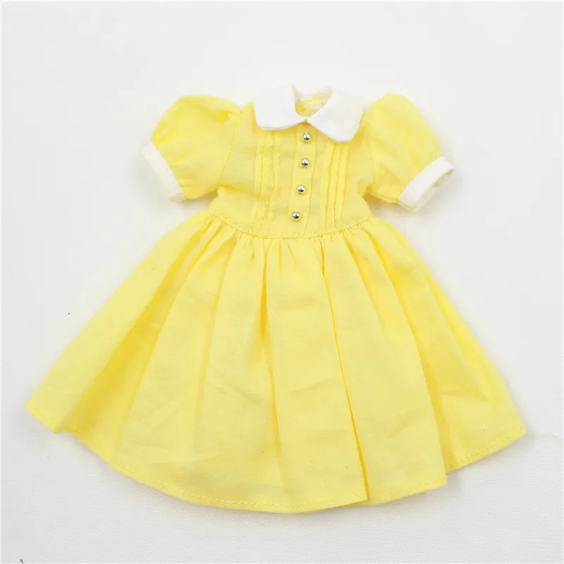 ICY DBS Blyth doll licca body pink blue yellow dress simple clothes cute - £10.27 GBP