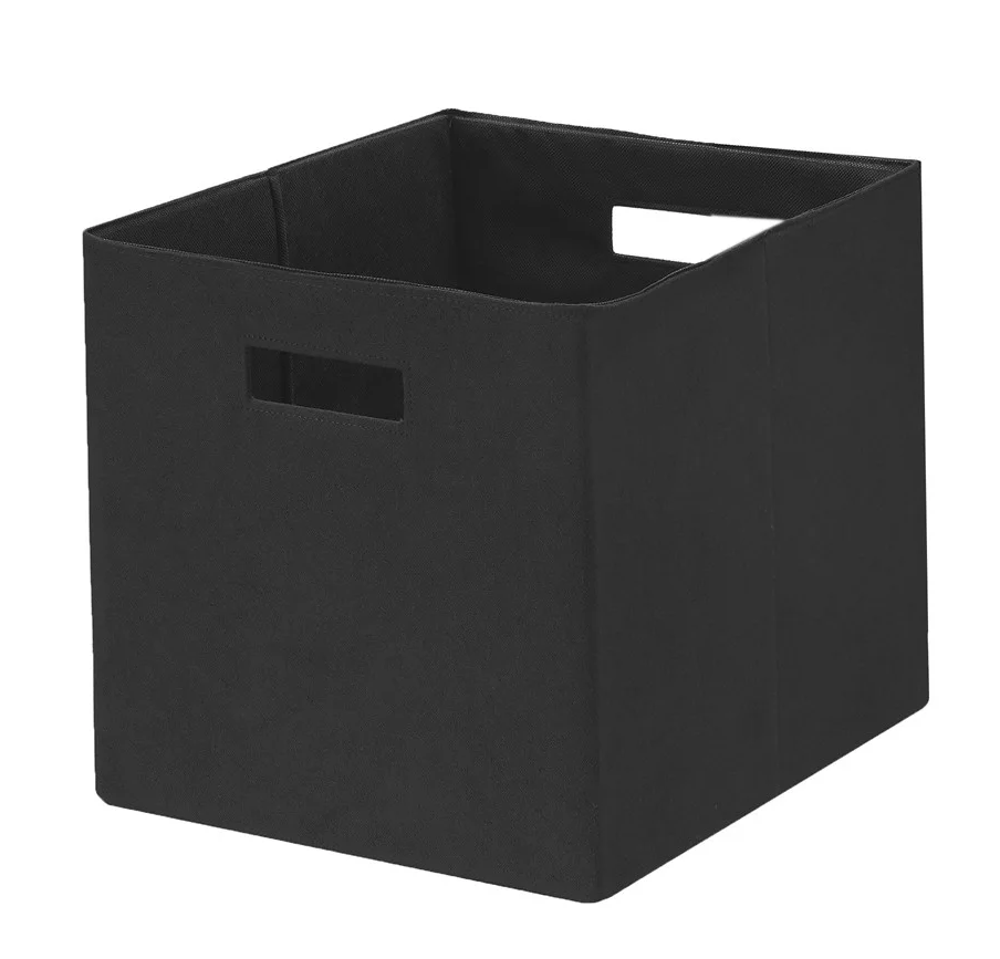 Better Homes &amp; Garden™ ~ RICH BLACK ~ 12.75&quot; ~ Fabric Storage Cube/Bin - $32.73
