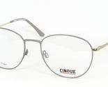 Cinque Von Vistan 41010 2 Grau/Gold Brille Titan Rahmen 52-18-140mm - $75.71