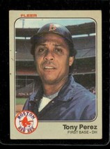 Vintage 1983 FLEER Baseball Trading Card #191 TONY PEREZ Boston Red Sox - £7.41 GBP