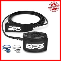10ft ‘Storm’ Surfboard Leash with Triple-Wrap Rail Saver for Enhanced Pr... - $38.60