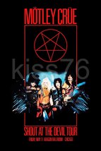 MOTLEY CRUE Custom 23 x 35 Shout At The Devil Tour Chicago Aragon Ball Room - £35.85 GBP