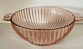 Anchor Hocking Pink Depressiion Glass Serving Bowl - £25.14 GBP