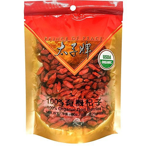 Prince of Peace Certified 100% Organic Goji Berries (Super King Size), 6oz