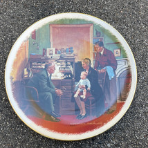 Norman Rockwell &quot;The Annual Visit&quot; 1980 Gorham Sat. Evening Post 10.75&quot; Plate - £16.66 GBP