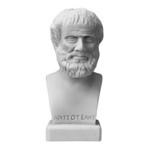 ARISTOTLE Greek Philosopher Scientist Handmade Bust Head Statue Sculpture 9.25in - £64.46 GBP