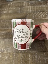 Printed Stoneware Mug Coffee Tartan Plaid Christmas Royal Norfolk 18 Oz - $259.28 MXN