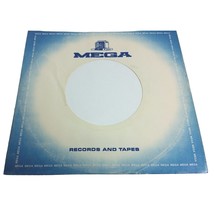 Mega Records Company Sleeve 45 RPM Vinyl Blue White Bold Logo - £7.05 GBP