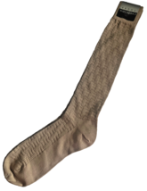 Chereskin Mens Dress Socks Over the Calf Khaki Basket Weave Pattern 10-1... - $29.28