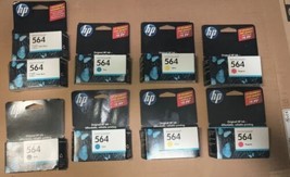 Lot Of 9 Genuine Hp 564 Ink Cartridge CB316WN CB317W, CB318WN CB319WN CB320WN - £55.81 GBP