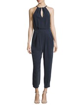 NWT $480 ANTHROPOLOGIE DRESSED TO KILL FATALE SILK JUMPSUIT by GO SILK XS - $89.99