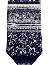 Daniel De Fasson Handmade 100% Silk Tie Men's 60" Long Purple Gray 4" wide - $23.95