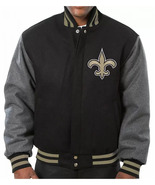 Varsity Jacket Black &amp; Gray Wool with Leather Sleeves - $2,390.89 MXN+