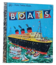 Boats 1976 The Little Golden Book Ruth Mabee Lachman Vtg Kids Book 8th P... - $6.79