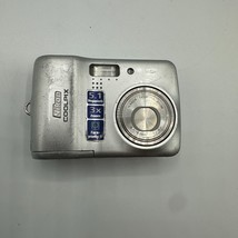 Nikon Coolpix L3 5.1MP Digital Camera Silver Handheld 3x Zoom - Tested &amp;... - $18.49