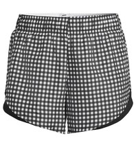 Athletic Works ~ Size XL (16-18) ~ Black Gingham ~ Pull-On ~ Running Shorts - £11.82 GBP