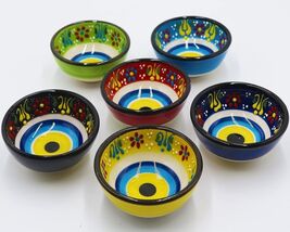 HeraCraft Black Ceramic Ottoman Design Snack Bowls Set of 6 (4&quot;W x 3&quot;H) - $18.81