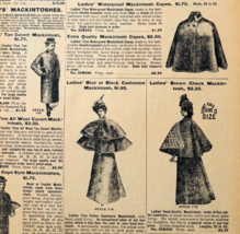 1901 Ladies Mackintosh &amp; Capes Reproduction Advertisement Sears Fashion ... - $19.99