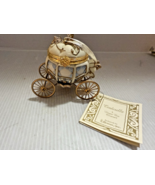 Hinged Box Horse Carriage Cinderella Glass Slipper Christmas Ornament #7... - $11.40