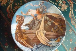 Longton Crown Pottery Stoke on Trent Collector Plate The Man of Law&#39;s Tale Orig - £35.96 GBP