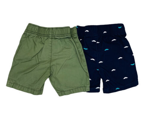 Primary image for 2 Carters Toddler Boys Shorts 12 Months Cotton Easy On Easy Off Summer