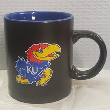 Kansas Jayhawks 15oz Two Tone Black Matte Coffee Mug - NCAA - $21.33