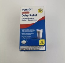 Equate Fast Acting Dairy Relief, Lactase Enzyme 12 Softgels Exp 02/2025  - £6.30 GBP