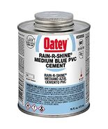 Oatey 30893 PVC Rain-R-Shine Cement, 16-Ounce, Blue - $35.19 CAD