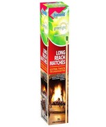 eXtra Long 10&quot; FIREPLACE MATCHES Wood Green Camping Grill Candle DIAMOND... - $32.92 CAD
