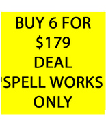 SPELL &amp; DIRECT BINDINGS WORKS ONLY ( NO JEWELRY) PICK 6 FOR $179  OFFERS... - $597.00