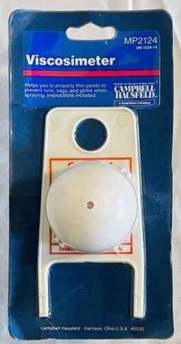 VTG 1994 Campbell Hausfeld Viscosimeter MP2124 Paint Thinning Cup Gauge ... - $15.97