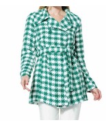 Nina Leonard Belted Houndstooth Coat XL - $120.00